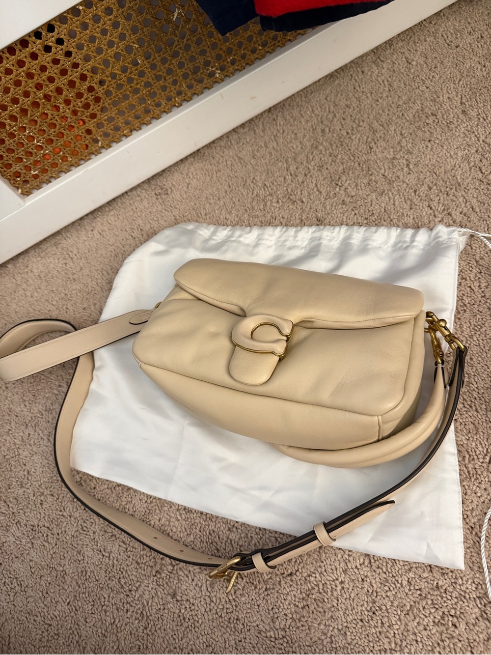 Coach Cream Tabby Leather Crossbody
